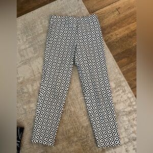 Krazy Larry Fitted Pants in Black & White